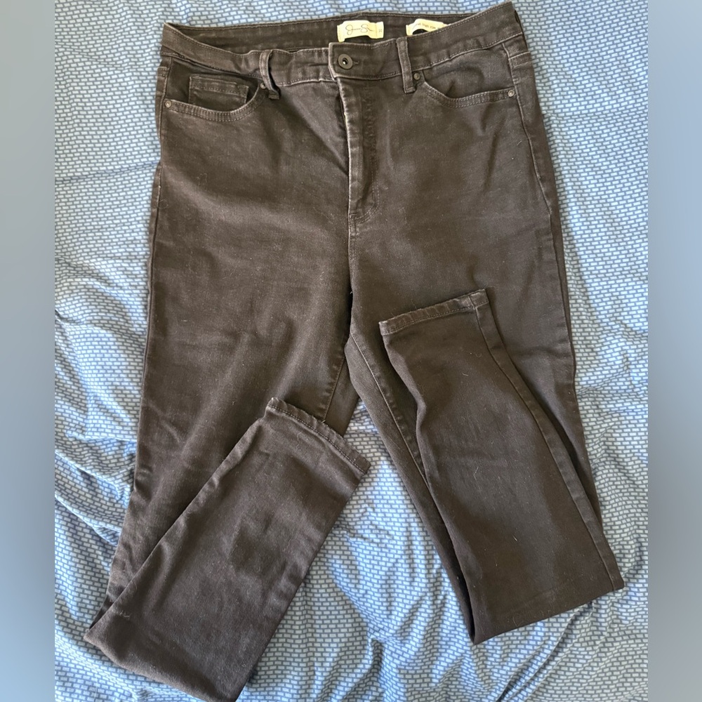Jessica Simpson Black High-Rise Skinny Jeans